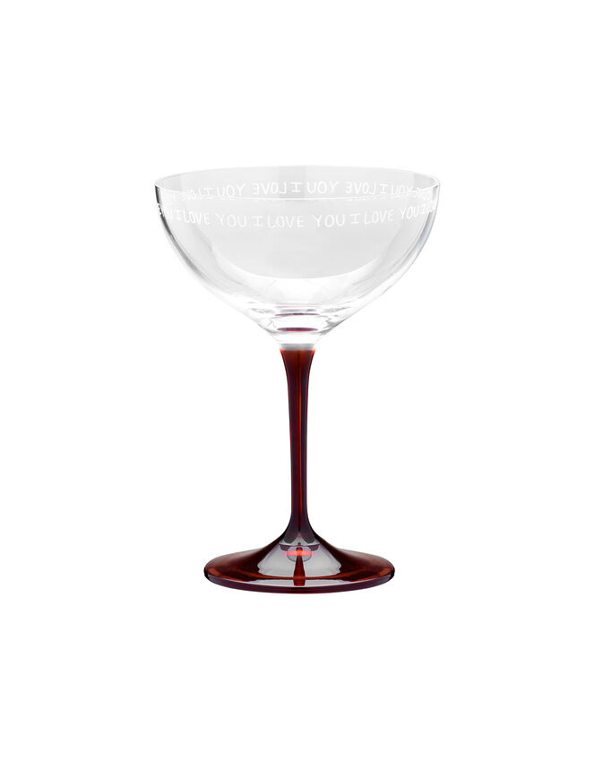 Anna + Nina I Love You Champagne Glass, , large