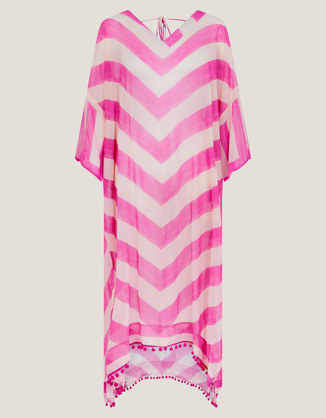 Sorcha Chevron Stripe Kaftan Dress, , large