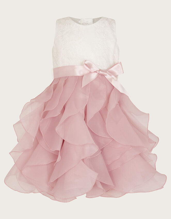 Baby Lace Cancan Ruffle Dress, Pink (PINK), large