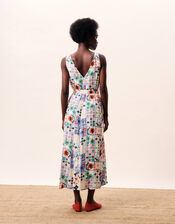 FRNCH Consordia Tile Print Midi Dress, Multi (MULTI), large