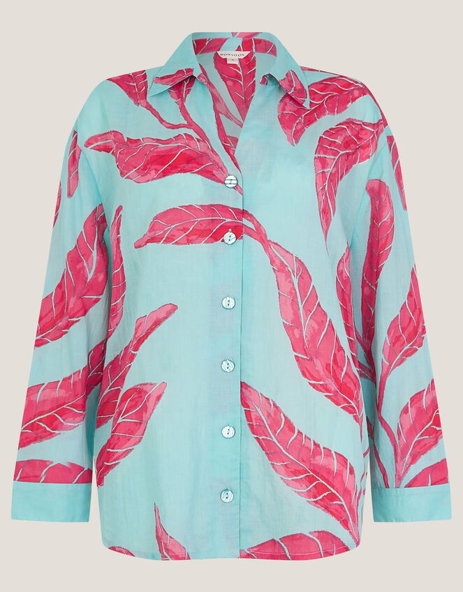 Pamela Palm Shirt, Green (MINT), large