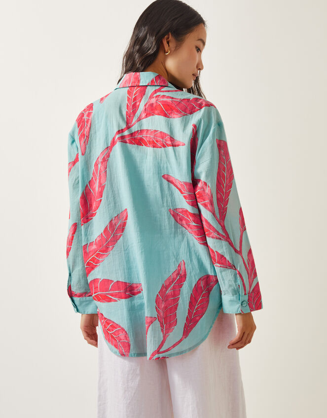 Pamela Palm Shirt, Green (MINT), large