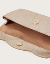 Leather Scallop Glasses Case, , large