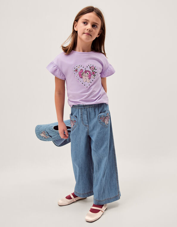 Monsoon x My Little Pony Chambray Trousers, Blue (BLUE), large