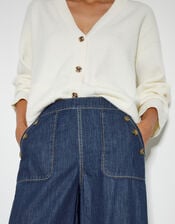 Harper Short Wide Leg Crop Jeans, Blue (INDIGO), large