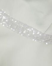 Strappy Sequin High-Low Prom Dress, Green (SAGE), large