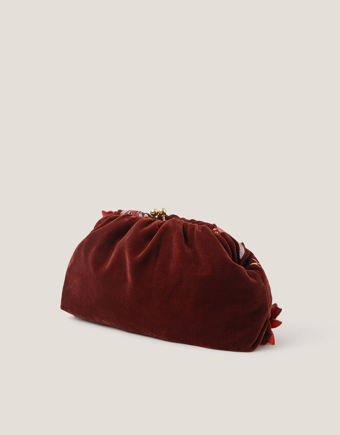 Josie Floral Embellished Clutch Bag, , large