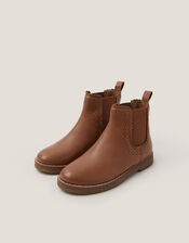 Leather Chelsea Boots, Tan (TAN), large