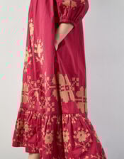 East Diya Embroidered Midi Dress, Pink (PINK), large