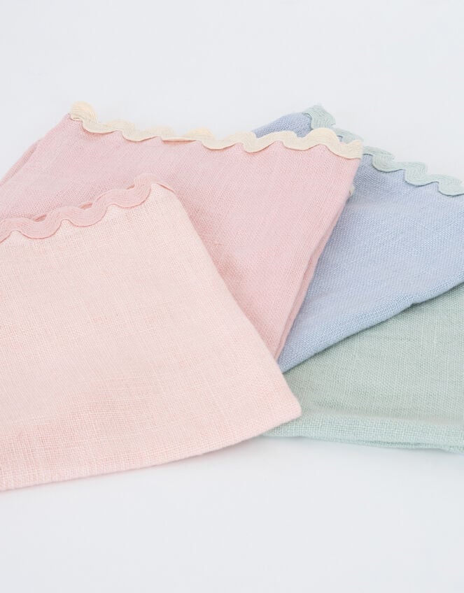 Meri Meri 4-Pack Pastel Cotton Napkins, , large