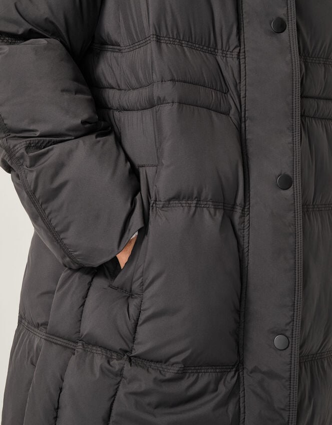 Molly Long Puffer Coat, Black (BLACK), large