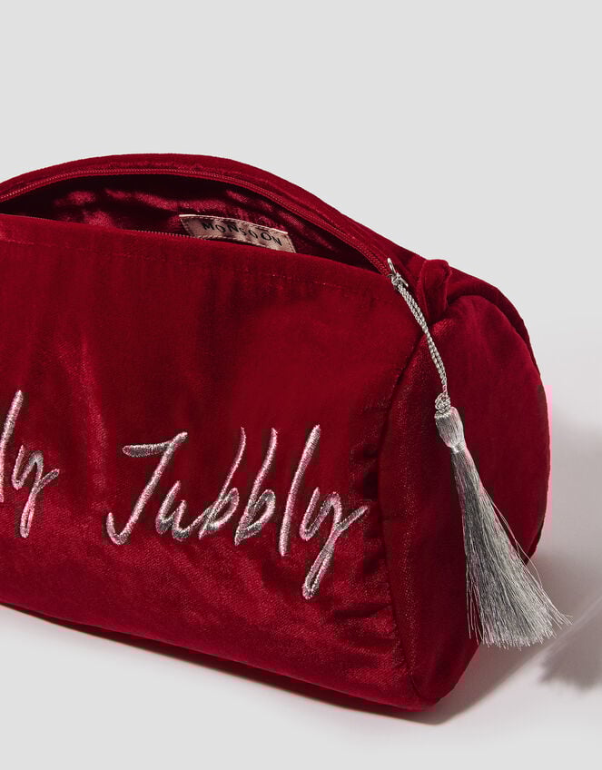 Lovely Jubbly Velvet Make Up Bag, , large