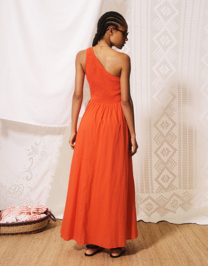 FRNCH Liberatore One Shoulder Maxi Dress, Red (RED), large