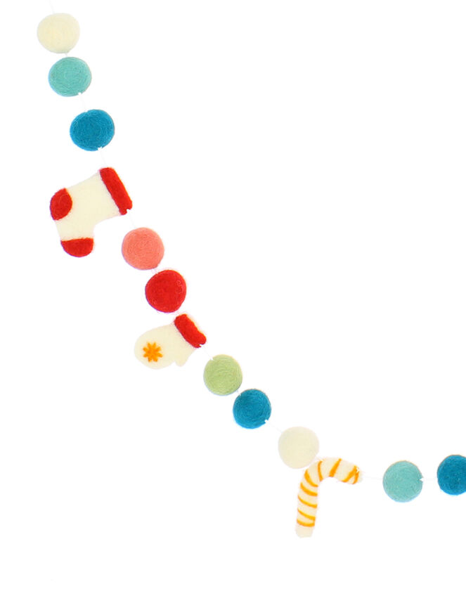 Fiona Walker Felt Candy Cane Christmas Garland, , large