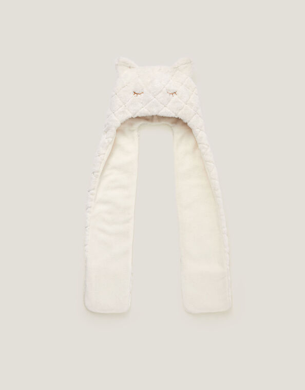 Pearly Cat 3-in-1 Hat Scarf, Ivory (IVORY), large