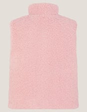 Reversible Floral Quilted Gilet, Pink (PINK), large