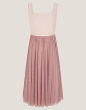 Naples Sleeveless Tulle Midi Dress, Pink (PALE PINK), large