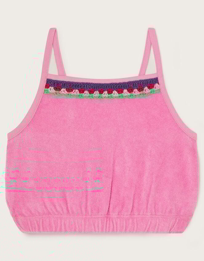 Crochet Trim Sun Vest, Pink (PINK), large