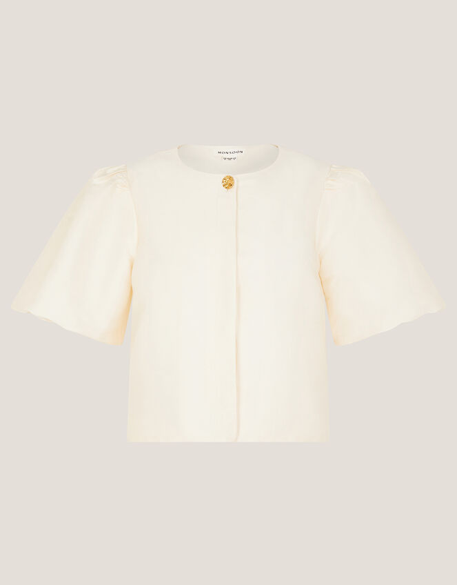 Anne Puff Sleeve Jacket, Cream (CREAM), large
