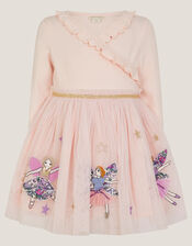 Baby Fairy Wrap Disco Dress, Pink (PINK), large
