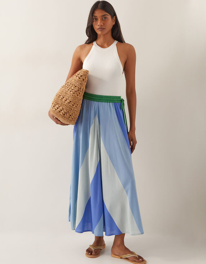 Lolana Midi Skirt, Blue (BLUE), large