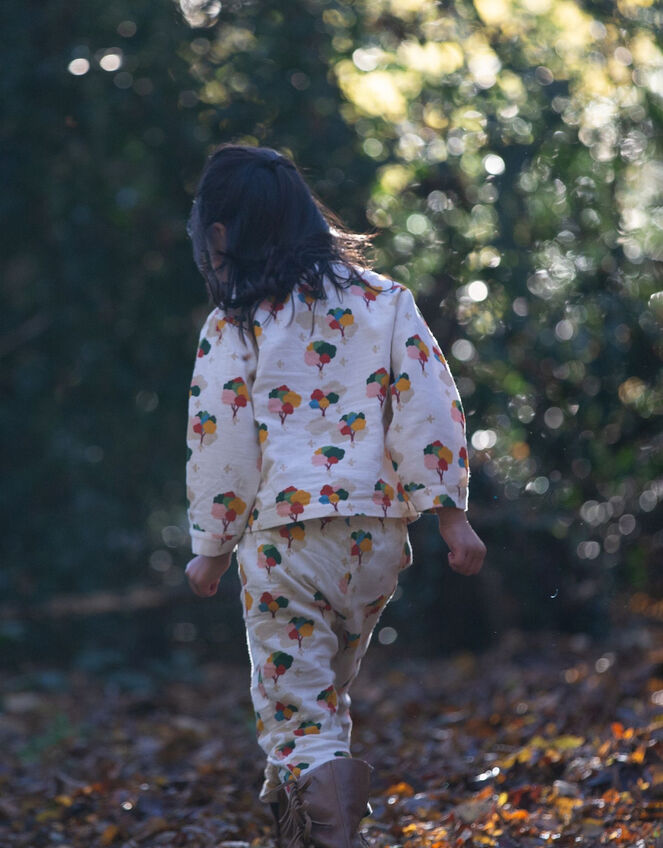 Little Green Radicals Rainbow Tree Pyjamas Set, Multi (MULTI), large