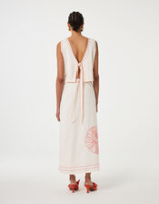 Fabienne Chapot Sansa Shell Embroidered Tie Top, Ivory (IVORY), large