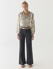 Maison Hotel Stephanie Embroidered Blouse, White (OFF WHITE), large