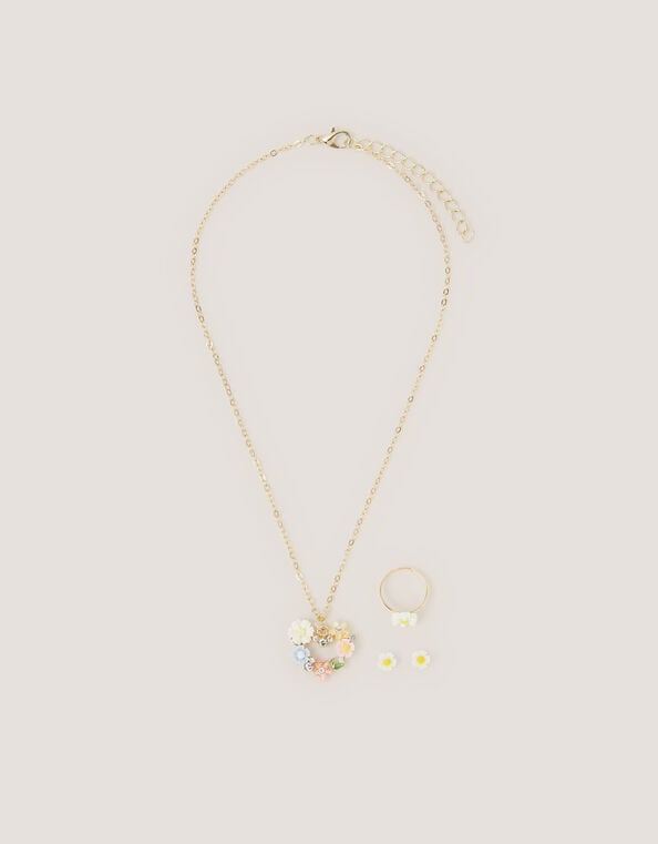 Flower Heart Jewellery Set, , large