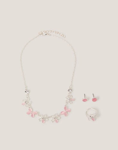 Floral Butterfly Jewellery Set, , large
