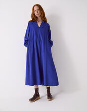 East Mahi Corduroy Midi Dress, Blue (BLUE), large