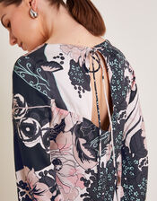 Kathryn Tunic Floral Dress, Pink (BLUSH), large