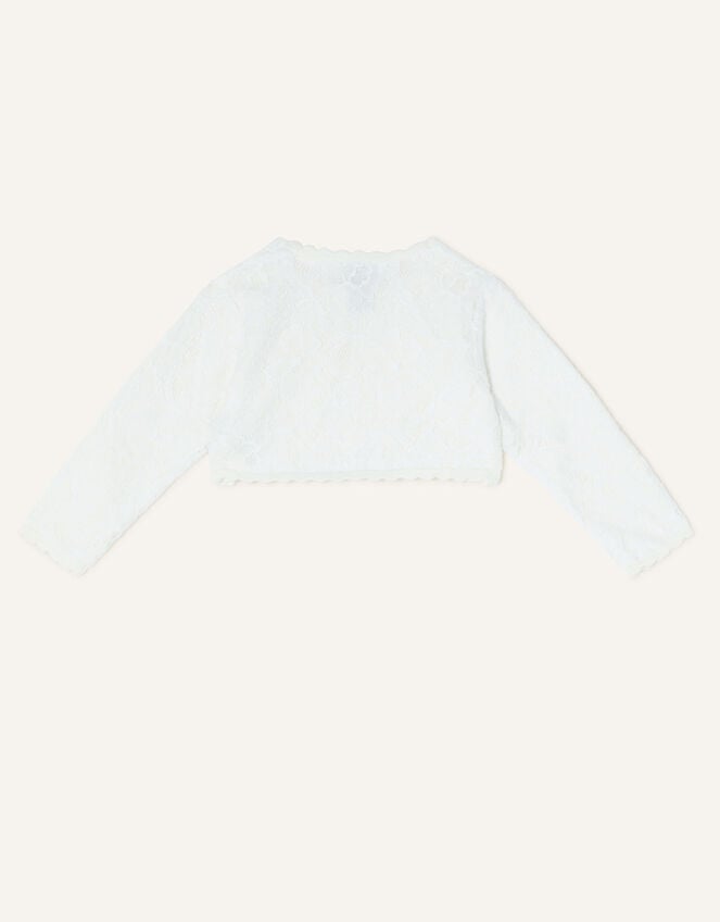 Baby Lace Cardigan, Ivory (IVORY), large