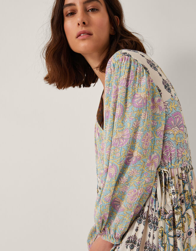 Selene Floral Long Sleeve Maxi Dress, Ivory (IVORY), large