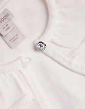 Baby Oversized Collar Cardigan, Ivory (IVORY), large