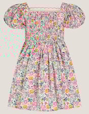 Embroidered Floral Dress, Multi (MULTI), large