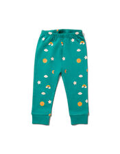 Little Green Radicals Sky Print Pyjamas Set, Blue (TURQUOISE), large