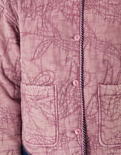 Hazel Floral Quilted Jacket, Pink (BLUSH), large