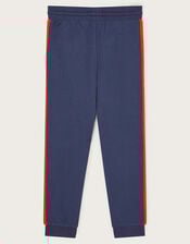 Washed Side Stripe Joggers, Blue (BLUE), large