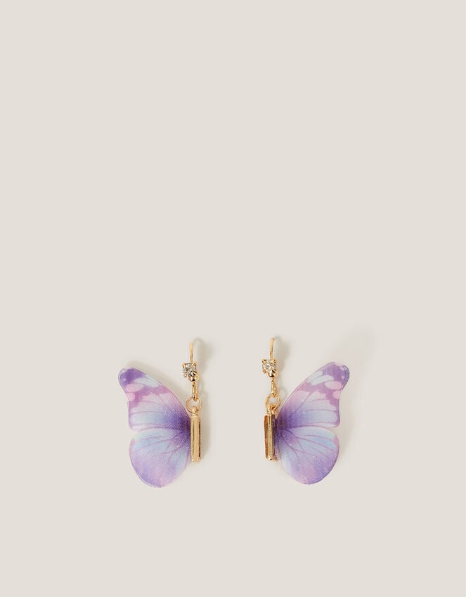 Butterfly Drop Earrings, , large