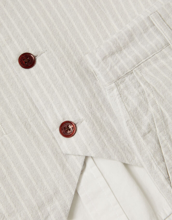 3-Piece Shirt & Waistcoat Set with Bow, Grey (GREY), large