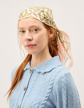 Elma Square Floral Print Scarf, , large