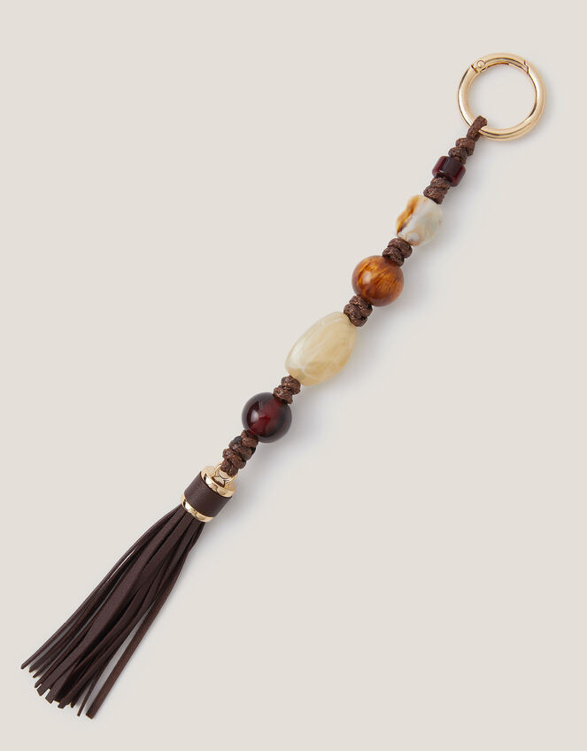 Beaded Tassel Bag Charm, , large