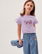 Monsoon x My Little Pony Embroidered T-Shirt, Purple (LILAC), large