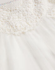 Estella Lace Bodice Dress, Ivory (IVORY), large