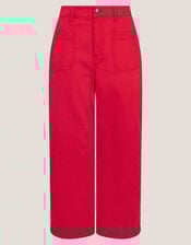 Arlo Regular Crop Jeans, Red (RED), large