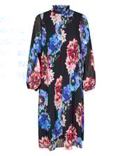 Crās Floral Print Ruffle Midi Dress, Blue (BLUE), large
