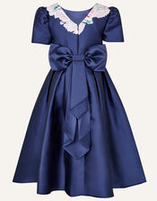 Henrietta Floral Print Dress, Blue (NAVY), large