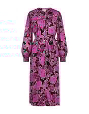 Fabienne Chapot Floral Midi Shirt Dress, Purple (RASPBERRY), large