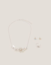 Flower & Butterfly Jewellery Set, , large